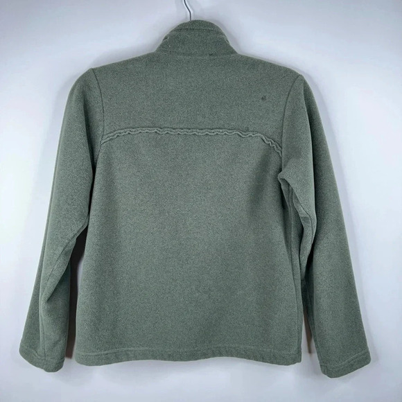 Vintage Patagonia Windzone Jacket Green Synchilla Ruffle Zip Front Fleece USA XS - Picture 6 of 13